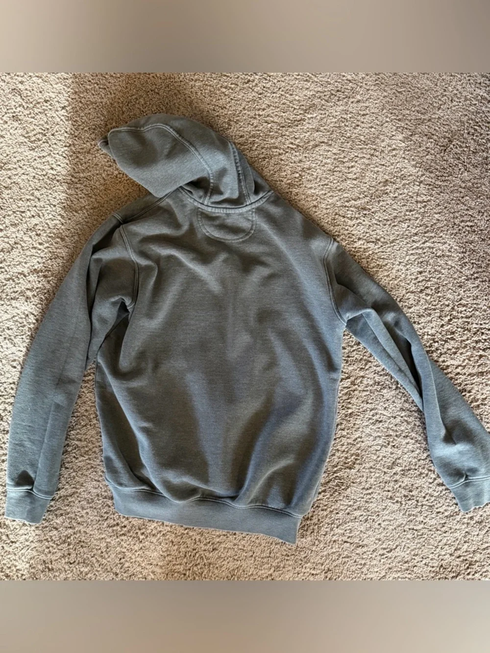 Carhartt Men's Hooded Pullover Sweatshirt in Gray, Size S - Picture 4 of 7